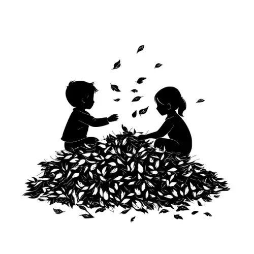 Autumn Leaves Silhouette SVG Design | SVG Files for Cricut & Print