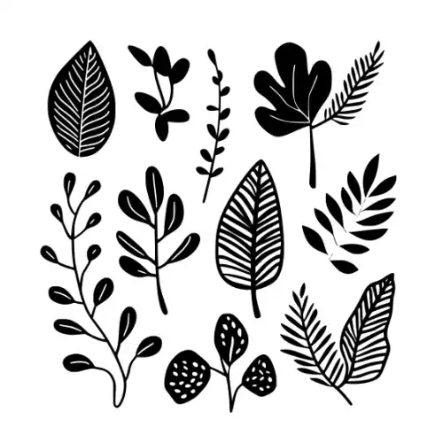 Autumn Leaves Silhouette SVG Design | SVG Files for Cricut & Print