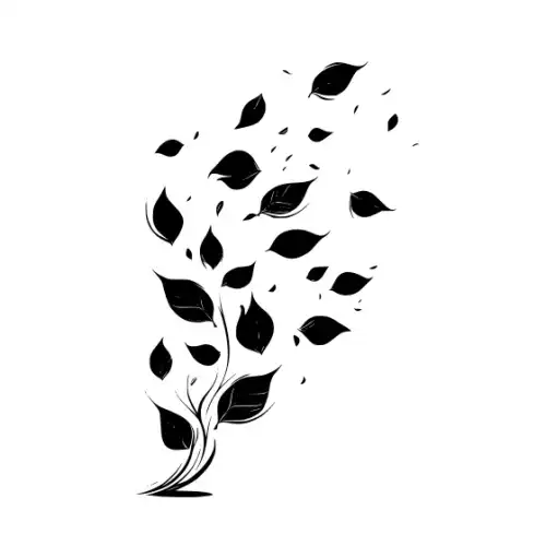 Autumn Leaves Silhouette SVG Design | SVG Files for Cricut & Print