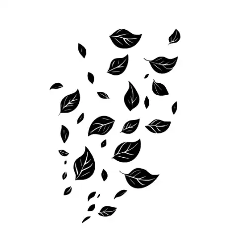 Autumn Leaves Silhouette SVG Design | SVG Files for Cricut & Print