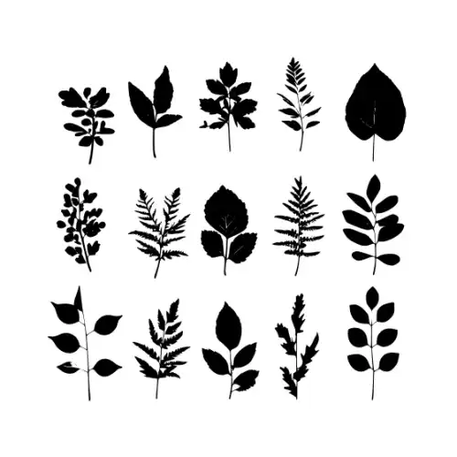 Autumn Leaves Silhouette SVG Design | SVG Files for Cricut & Print