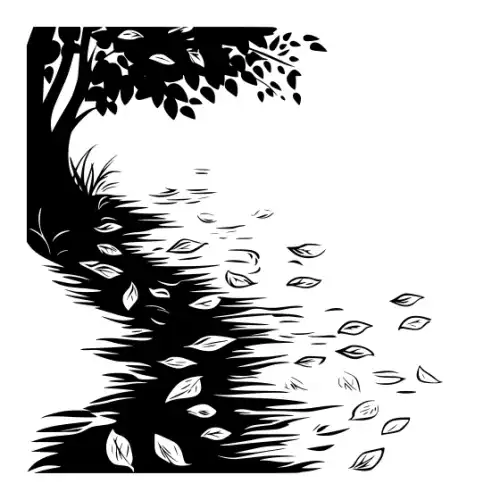 Autumn Leaves Silhouette SVG Design | SVG Files for Cricut & Print