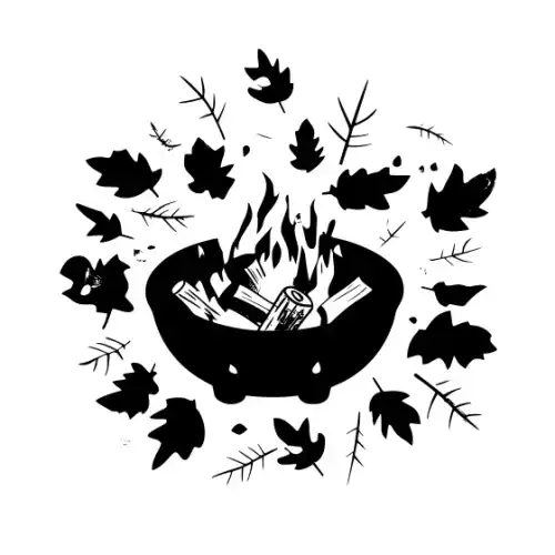 Autumn Leaves Silhouette SVG Design | SVG Files for Cricut & Print