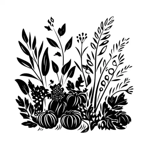 Autumn Leaves Silhouette SVG Design | SVG Files for Cricut & Print