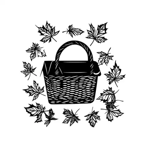 Autumn Leaves Silhouette SVG Design | SVG Files for Cricut & Print