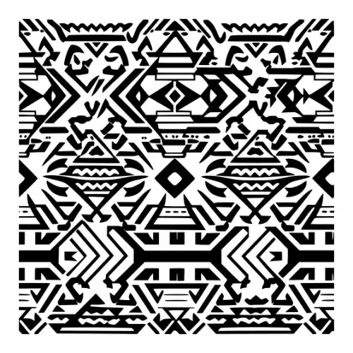 Aztec Pattern Silhouette SVG Design | SVG Files for Cricut & Print