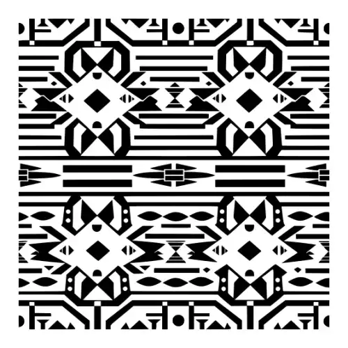 Aztec Pattern Silhouette SVG Design | SVG Files for Cricut & Print