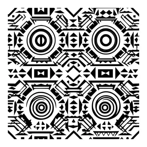 Aztec Pattern Silhouette SVG Design | SVG Files for Cricut & Print