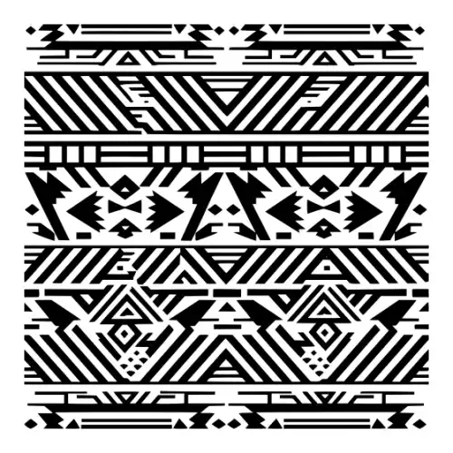 Aztec Pattern Silhouette SVG Design | SVG Files for Cricut & Print