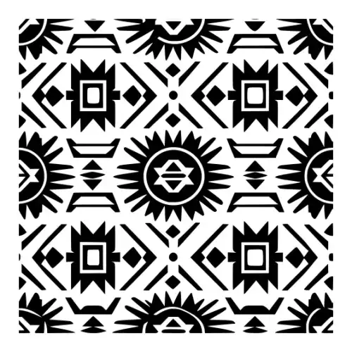 Aztec Pattern Silhouette SVG Design | SVG Files for Cricut & Print