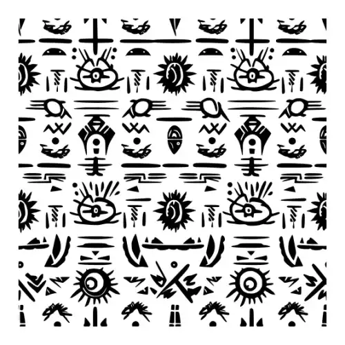 Aztec Pattern Silhouette SVG Design | SVG Files for Cricut & Print