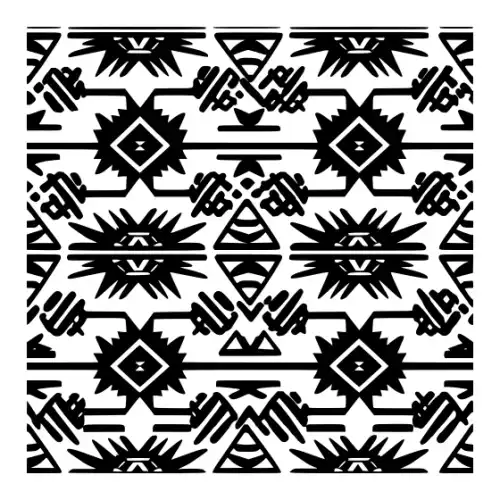 Aztec Pattern Silhouette SVG Design | SVG Files for Cricut & Print