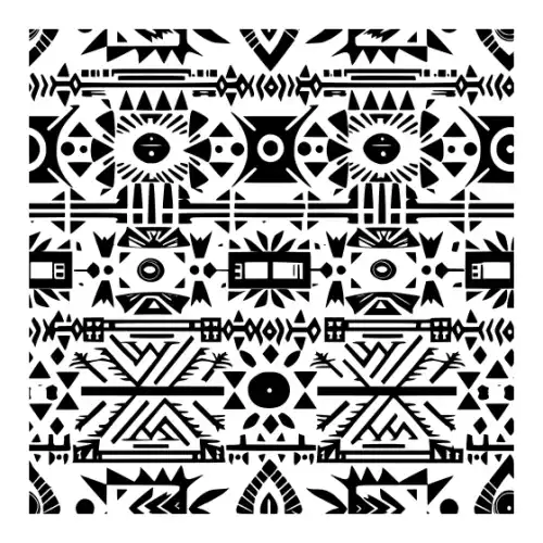 Aztec Pattern Silhouette SVG Design | SVG Files for Cricut & Print