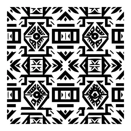 Aztec Pattern Silhouette SVG Design | SVG Files for Cricut & Print