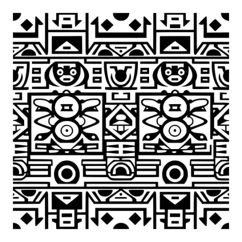 Aztec Pattern Silhouette SVG Design | SVG Files for Cricut & Print