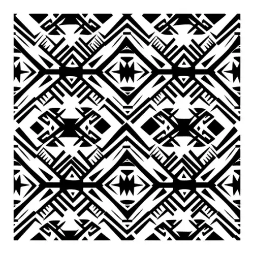 Aztec Pattern Silhouette SVG Design | SVG Files for Cricut & Print