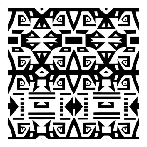 Aztec Pattern Silhouette SVG Design | SVG Files for Cricut & Print