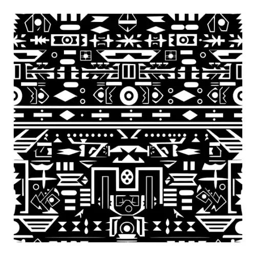 Aztec Pattern Silhouette SVG Design | SVG Files for Cricut & Print