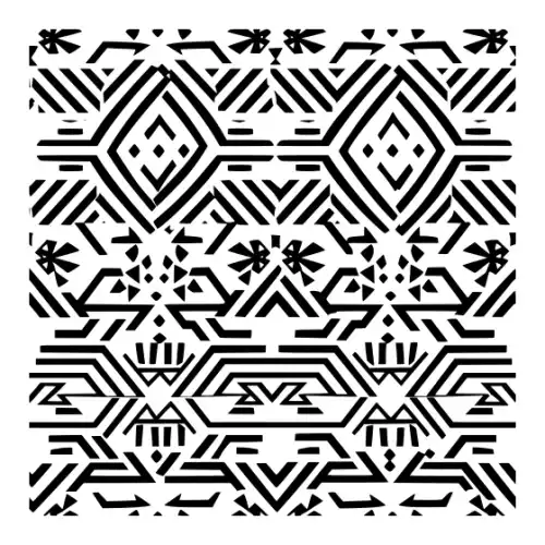 Aztec Pattern Silhouette SVG Design | SVG Files for Cricut & Print