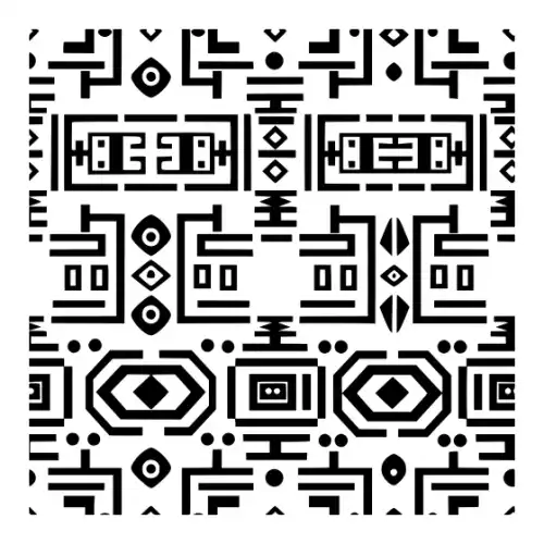 Aztec Pattern Silhouette SVG Design | SVG Files for Cricut & Print