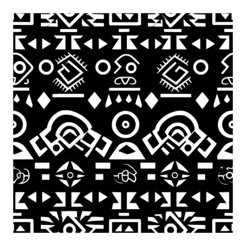 Aztec Pattern Silhouette SVG Design | SVG Files for Cricut & Print