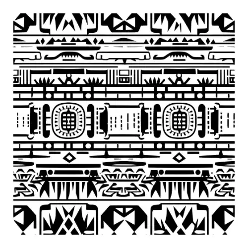 Aztec Pattern Silhouette SVG Design | SVG Files for Cricut & Print