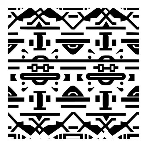 Aztec Pattern Silhouette SVG Design | SVG Files for Cricut & Print