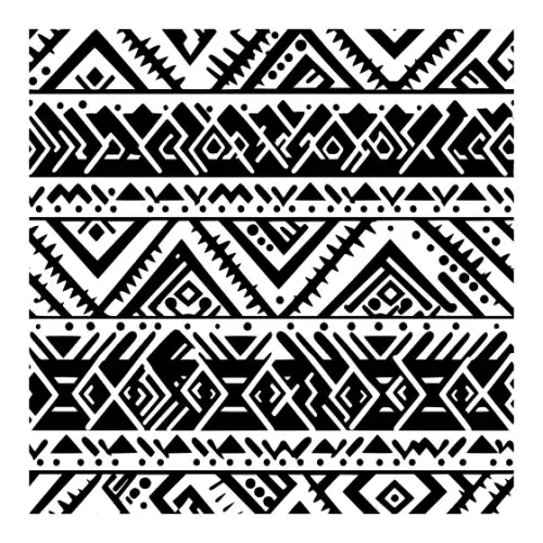 Aztec Pattern Silhouette SVG Design | SVG Files for Cricut & Print
