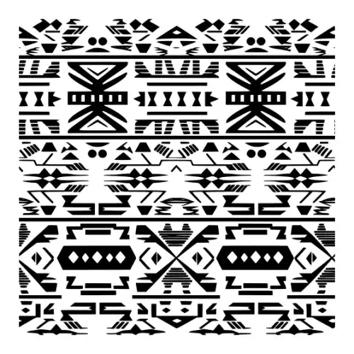 Aztec Pattern Silhouette SVG Design | SVG Files for Cricut & Print