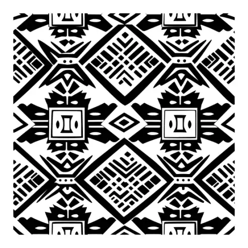 Aztec Pattern Silhouette SVG Design | SVG Files for Cricut & Print