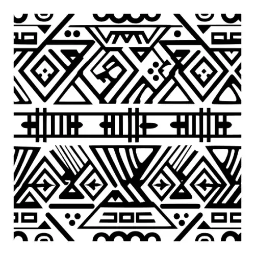 Aztec Pattern Silhouette SVG Design | SVG Files for Cricut & Print