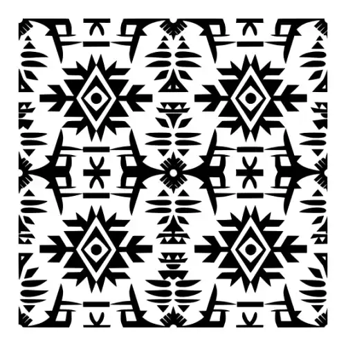 Aztec Pattern Silhouette SVG Design | SVG Files for Cricut & Print