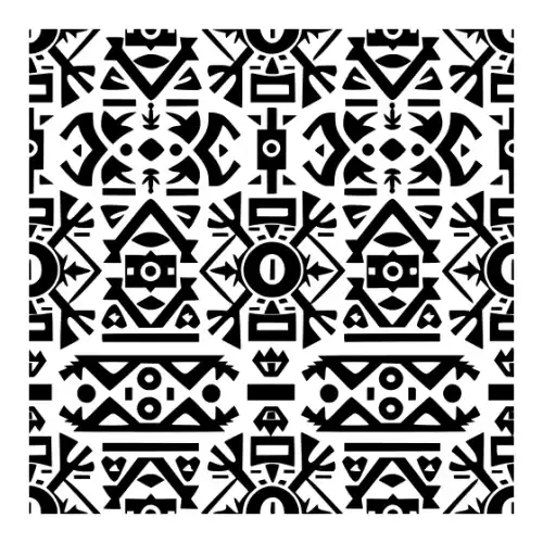 Aztec Pattern Silhouette SVG Design | SVG Files for Cricut & Print