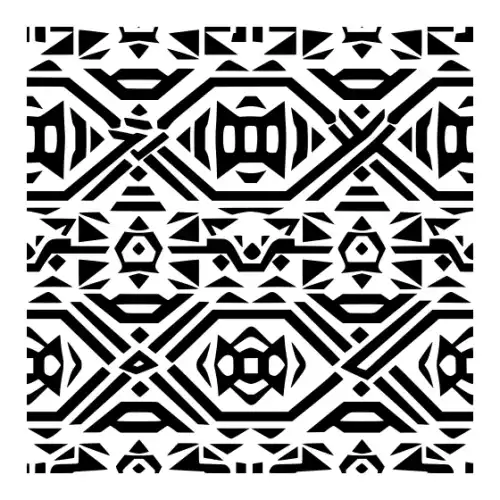 Aztec Pattern Silhouette SVG Design | SVG Files for Cricut & Print