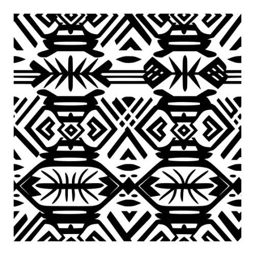 Aztec Pattern Silhouette SVG Design | SVG Files for Cricut & Print