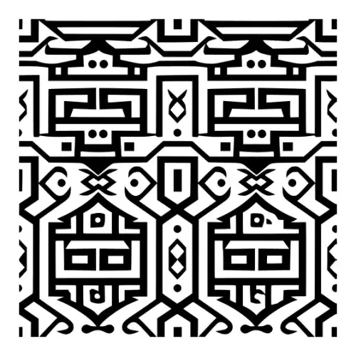 Aztec Pattern Silhouette SVG Design | SVG Files for Cricut & Print