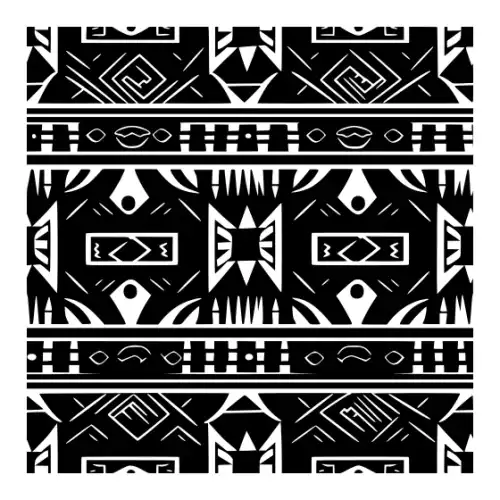 Aztec Pattern Silhouette SVG Design | SVG Files for Cricut & Print