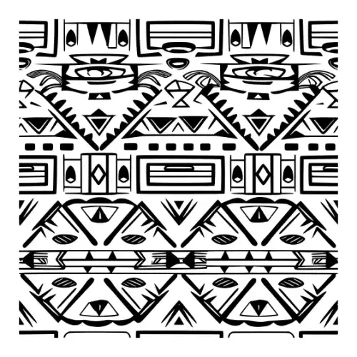 Aztec Pattern Silhouette SVG Design | SVG Files for Cricut & Print