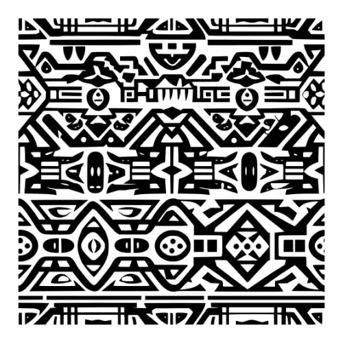 Aztec Pattern Silhouette SVG Design | SVG Files for Cricut & Print