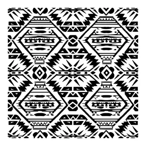 Aztec Pattern Silhouette SVG Design | SVG Files for Cricut & Print