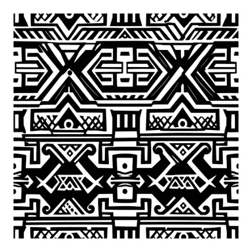 Aztec Pattern Silhouette SVG Design | SVG Files for Cricut & Print
