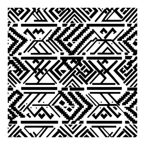 Aztec Pattern Silhouette SVG Design | SVG Files for Cricut & Print