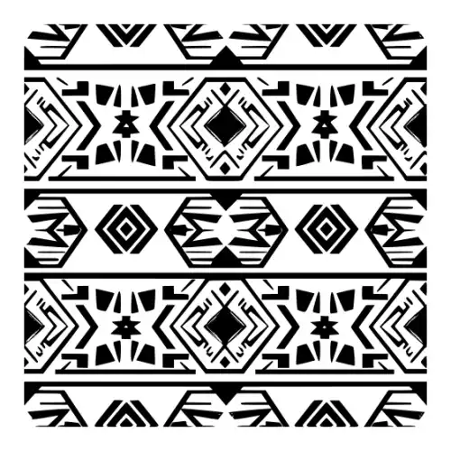 Aztec Pattern Silhouette SVG Design | SVG Files for Cricut & Print