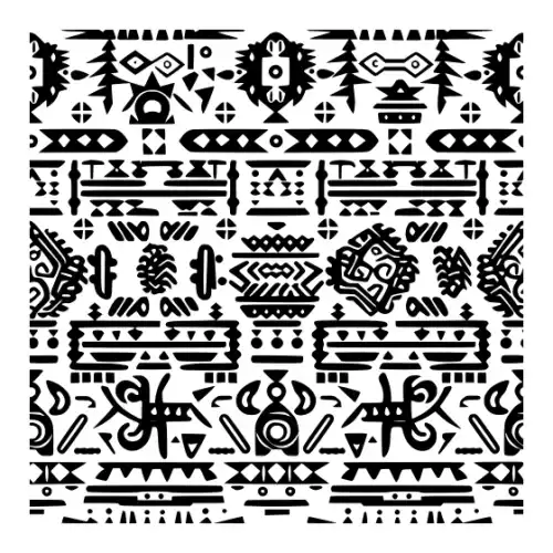 Aztec Pattern Silhouette SVG Design | SVG Files for Cricut & Print
