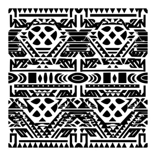 Aztec Pattern Silhouette SVG Design | SVG Files for Cricut & Print