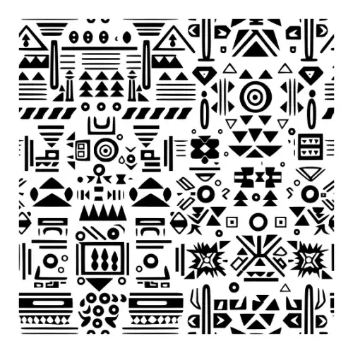 Aztec Pattern Silhouette SVG Design | SVG Files for Cricut & Print