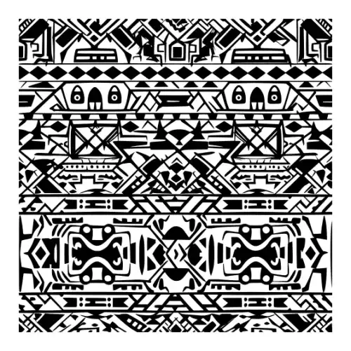 Aztec Pattern Silhouette SVG Design | SVG Files for Cricut & Print