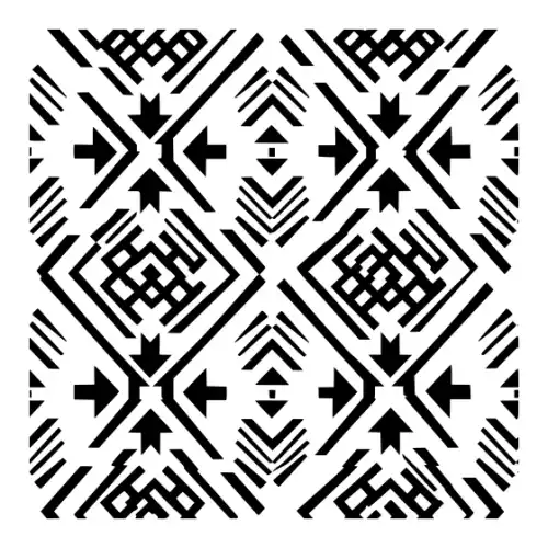 Aztec Pattern Silhouette SVG Design | SVG Files for Cricut & Print