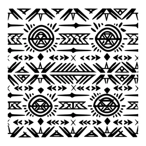 Aztec Pattern Silhouette SVG Design | SVG Files for Cricut & Print