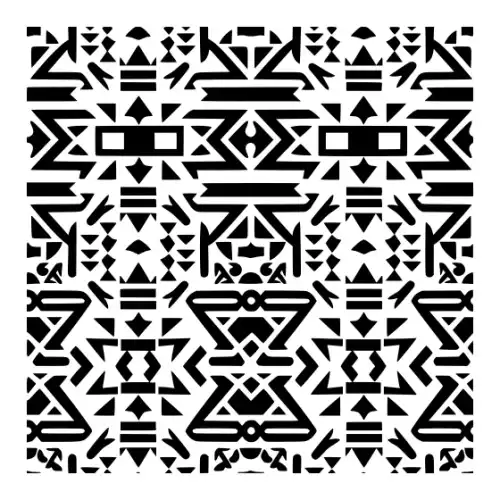 Aztec Pattern Silhouette SVG Design | SVG Files for Cricut & Print